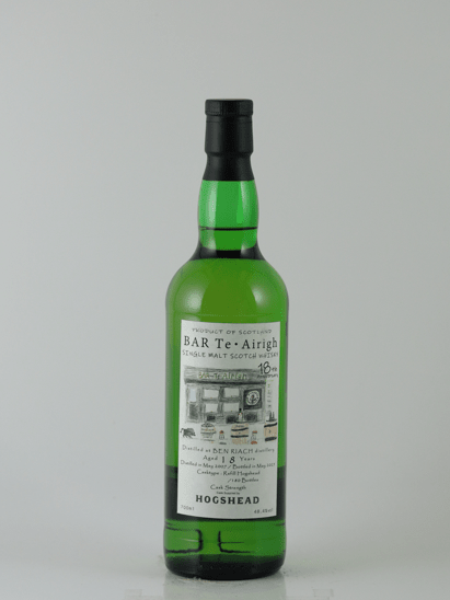 Benriach 18 Year Old 2007 for BAR Te?Airigh 18th Anniversary - Bottle Of Japan