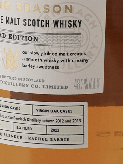 Benriach Malting Season Third Edition - Bottle Of Japan