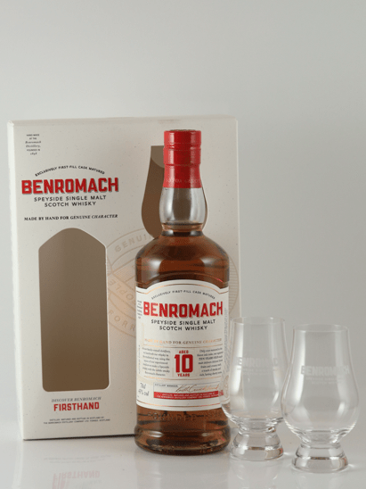 Benromach 10 Year Old with 2 Glasses - Bottle Of Japan