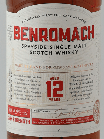 Benromach 12 Year Old Cask Strength - Bottle Of Japan