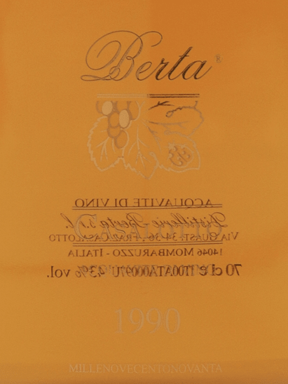 Berta Casarotto 1990 - Bottle Of Japan