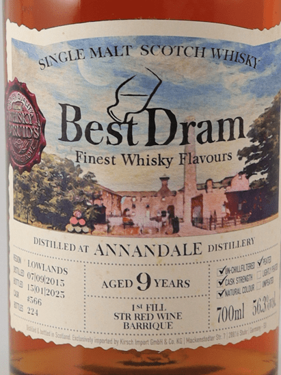 Best Dram Annandale 9 Year Old 2015 - Bottle Of Japan