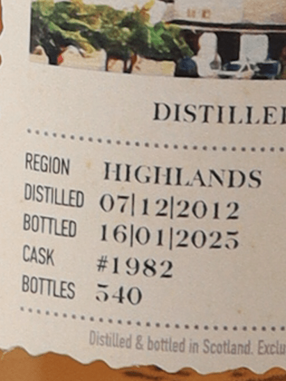 Best Dram Ben Nevis 12 Year Old 2012 - Bottle Of Japan