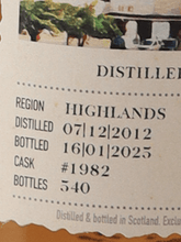 Load image into Gallery viewer, Best Dram Ben Nevis 12 Year Old 2012 - Bottle Of Japan