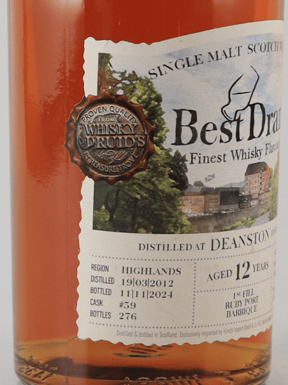 Best Dram Deanston 12 Year Old 2012 - Bottle Of Japan