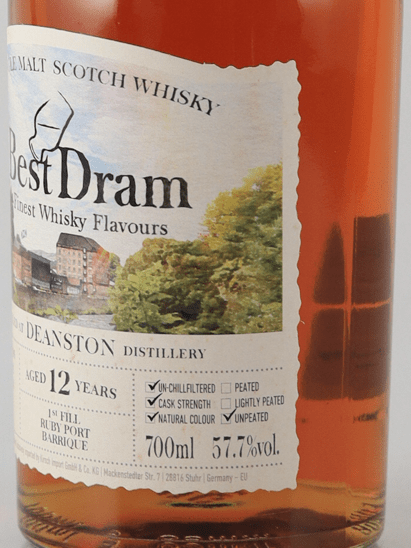 Best Dram Deanston 12 Year Old 2012 - Bottle Of Japan