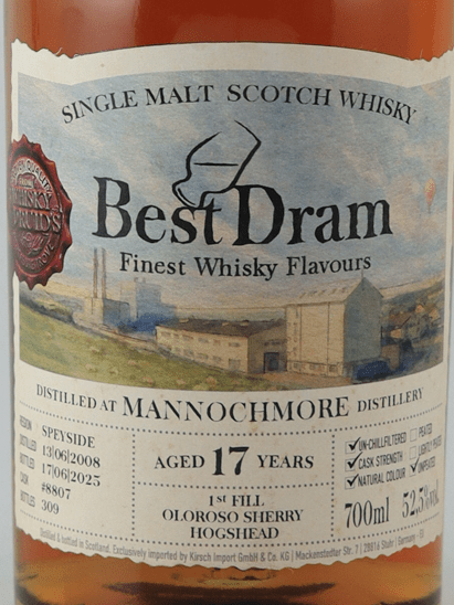 Best Dram Mannochmore 17 Year Old 2008 - Bottle Of Japan