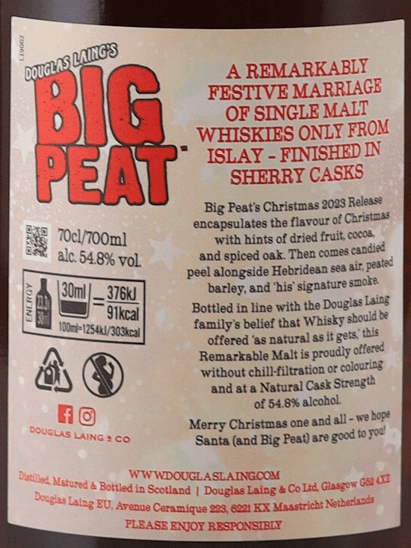 Big Peat Christmas 2023 - Bottle Of Japan