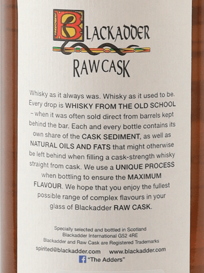 Black Adder Raw Cask Benrinnes 10 Year Old 2013 - Bottle Of Japan
