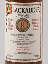 Load image into Gallery viewer, Black Adder Raw Cask Caol Ila 11 Year Old 2012 - Bottle Of Japan