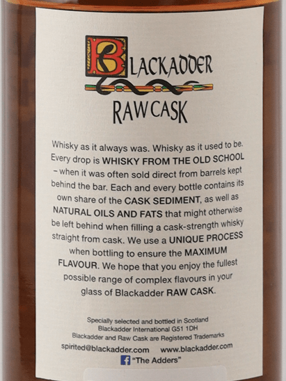 Black Adder Raw Cask Caol Ila 11 Year Old 2012 - Bottle Of Japan