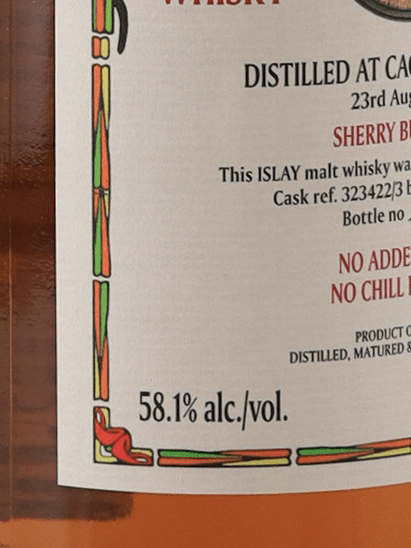 Black Adder Raw Cask Caol Ila 11 Year Old 2012 - Bottle Of Japan