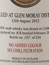 Load image into Gallery viewer, Black Adder Raw Cask Glen Moray 10 Year Old 2013 - Bottle Of Japan