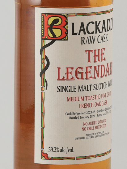 Black Adder Raw Cask Legendary French Oak - Bottle Of Japan