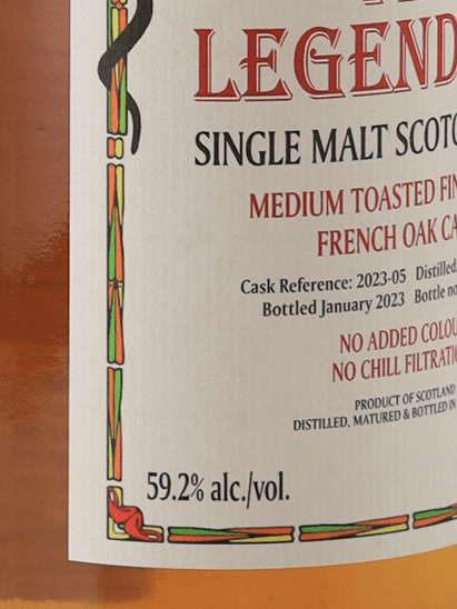 Black Adder Raw Cask Legendary French Oak - Bottle Of Japan