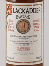 Load image into Gallery viewer, Black Adder Raw Cask North British 11 Year Old 2013 - Bottle Of Japan