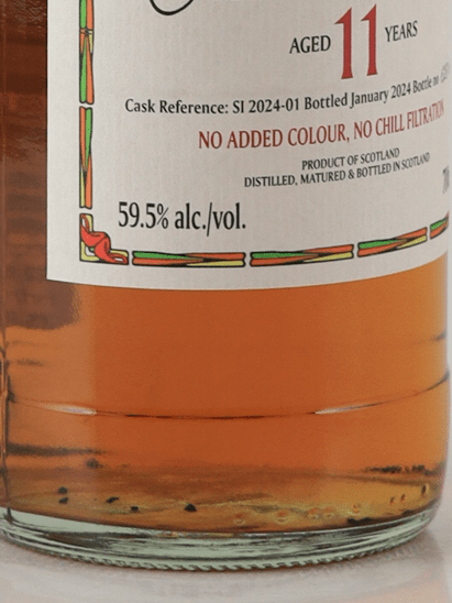 Black Adder Raw Cask Smoking Islay 11 Year Old - Bottle Of Japan