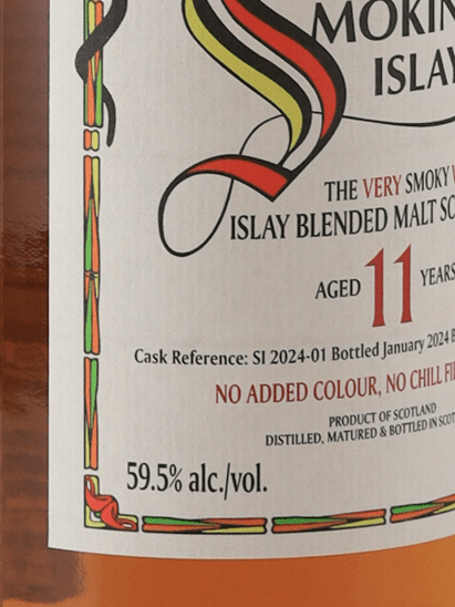Black Adder Raw Cask Smoking Islay 11 Year Old - Bottle Of Japan