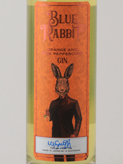 Blue Rabbit Orange & Pink Peppercorn Gin - Bottle Of Japan