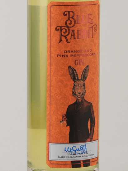 Blue Rabbit Orange & Pink Peppercorn Gin - Bottle Of Japan