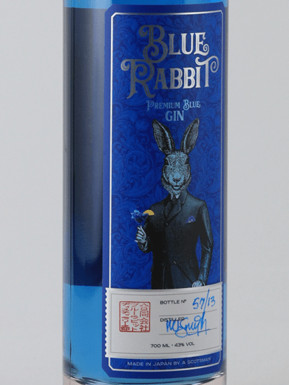Blue Rabbit Premium Blue Gin - Bottle Of Japan