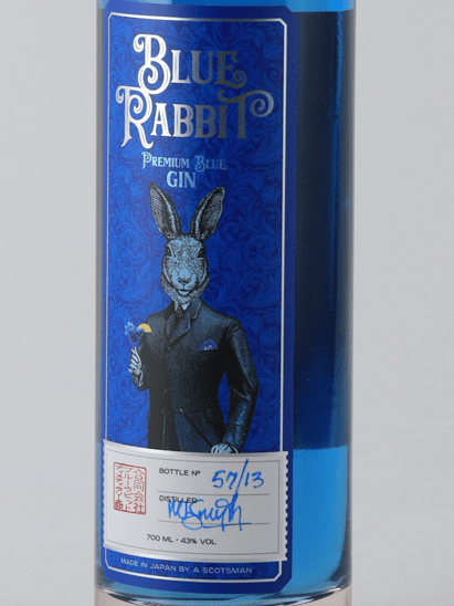 Blue Rabbit Premium Blue Gin - Bottle Of Japan