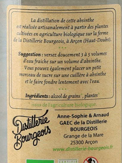 Bourgeois Absinthe La Blanche - Bottle Of Japan