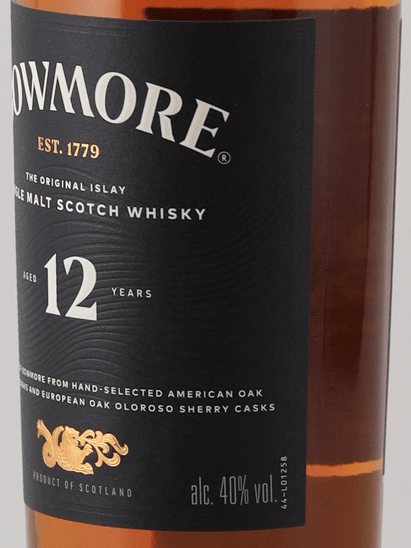 Bowmore 12 Year Old New Label - Bottle Of Japan