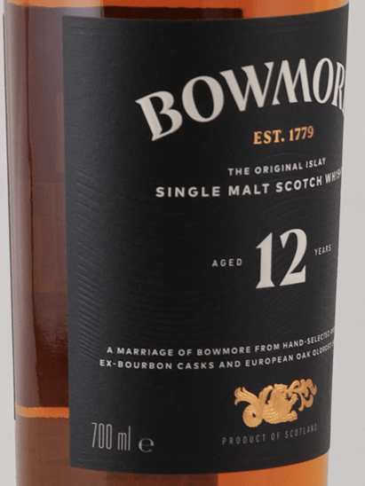 Bowmore 12 Year Old New Label - Bottle Of Japan