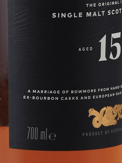 Bowmore 15 Year Old 700ml New Label - Bottle Of Japan