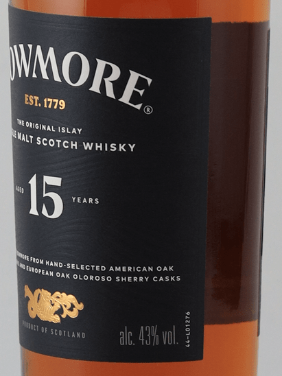 Bowmore 15 Year Old 700ml New Label - Bottle Of Japan