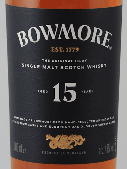 Bowmore 15 Year Old 700ml New Label - Bottle Of Japan