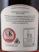 Load image into Gallery viewer, Bowmore 15 Year Old Feis Ile 2012 - Bottle Of Japan