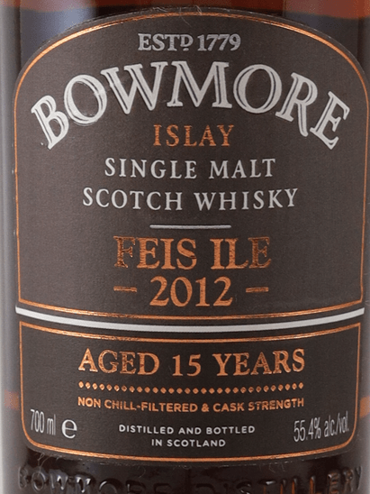 Bowmore 15 Year Old Feis Ile 2012 - Bottle Of Japan