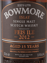 Load image into Gallery viewer, Bowmore 15 Year Old Feis Ile 2012 - Bottle Of Japan