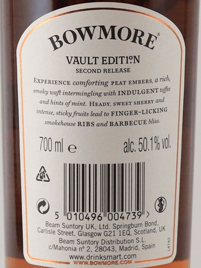 Bowmore Vault Second Release - Bottle Of Japan