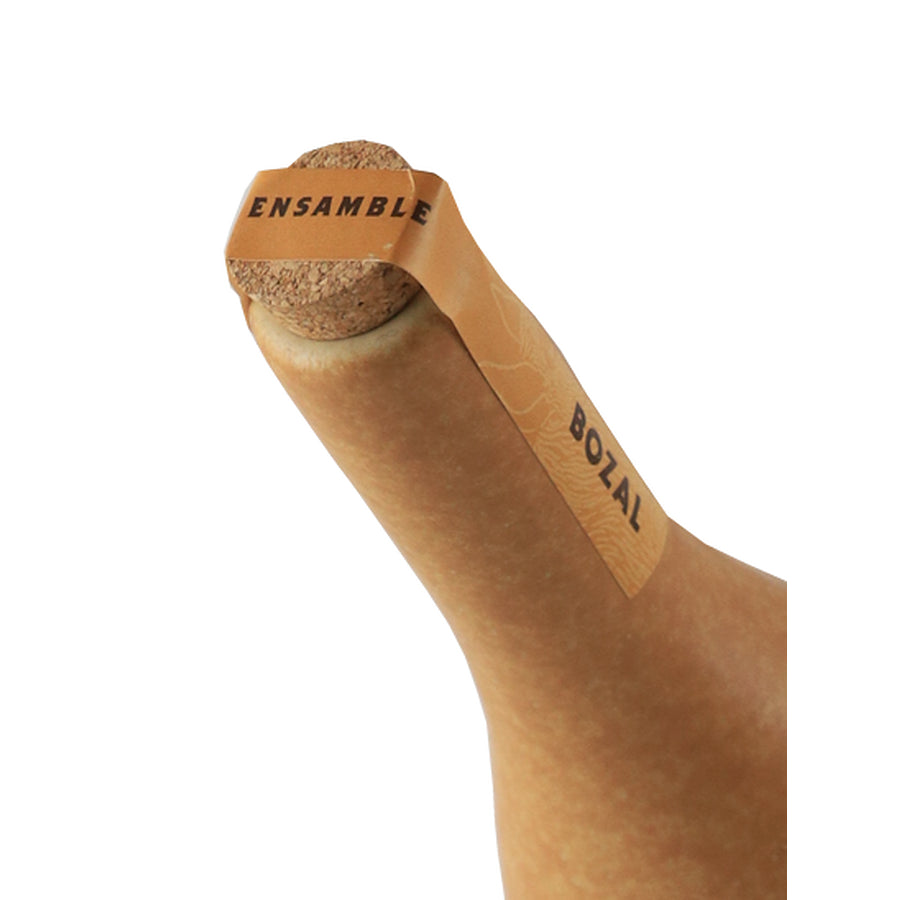Bozal Ensamble artisanal mezcal Espadin Mexicano Barril - cork top angle