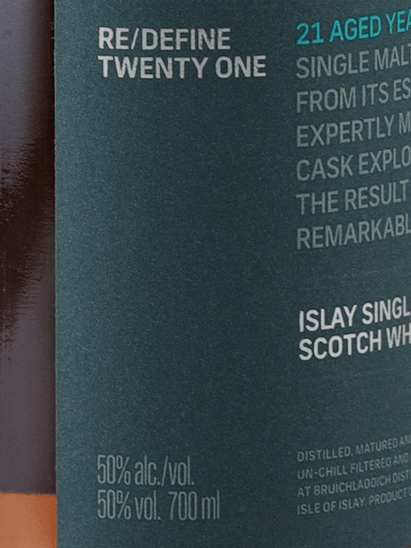 Bruichladdich 21 Year Old Re - Define - Bottle Of Japan
