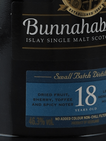 Bunnahabhain 18 Year Old - Bottle Of Japan