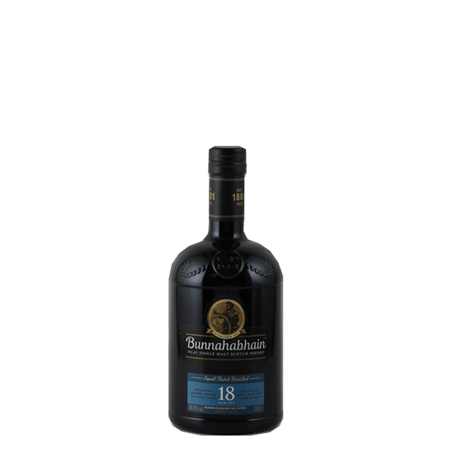 Bunnahabhain 18 Year Old 700ml Islay Single Malt Scotch Whisky - bottle front
