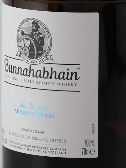 Bunnahabhain Abhainn Araig Feis Ile 2022 - Bottle Of Japan