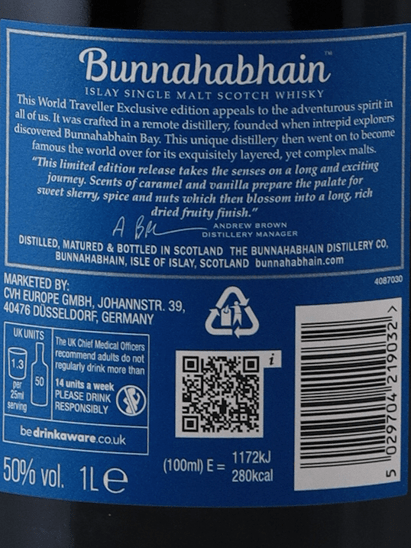 Bunnahabhain An Cladach 1L - Bottle Of Japan