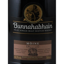 Load image into Gallery viewer, Bunnahabhain Moine Islay single malt whisky, Moine front label