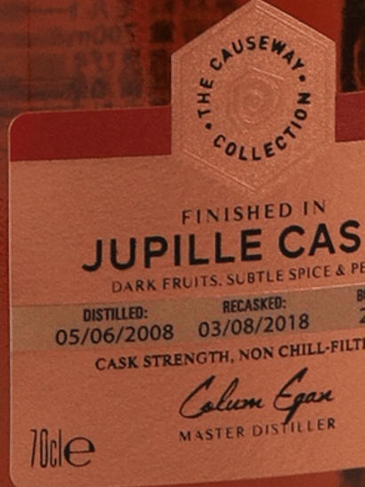 Bushmills 2008 Jupile Cask - Bottle Of Japan
