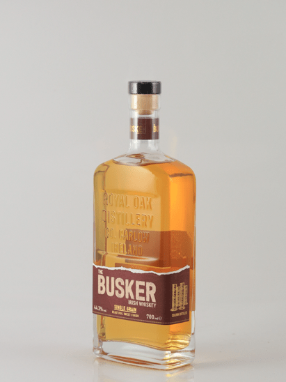 Busker Single Grain Irish Whiskey New Label - Bottle Of Japan