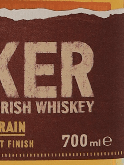 Busker Single Grain Irish Whiskey New Label - Bottle Of Japan