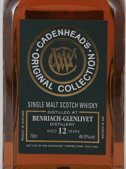 Cadenhead Original Collection Benriach 12 Year Old - Bottle Of Japan