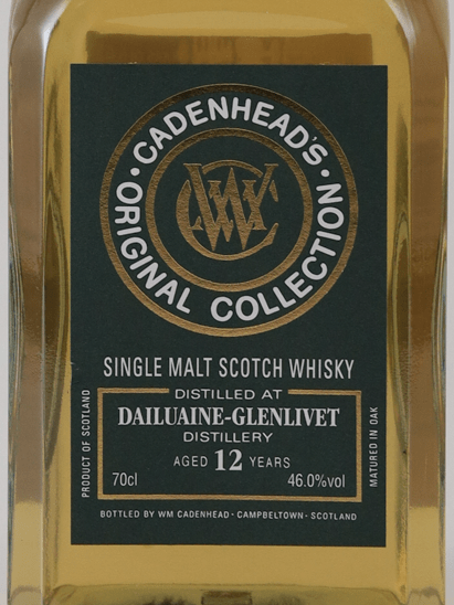 Cadenhead Original Collection Dailuaine 12 Year Old - Bottle Of Japan