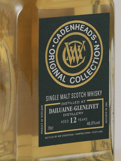Cadenhead Original Collection Dailuaine 12 Year Old - Bottle Of Japan