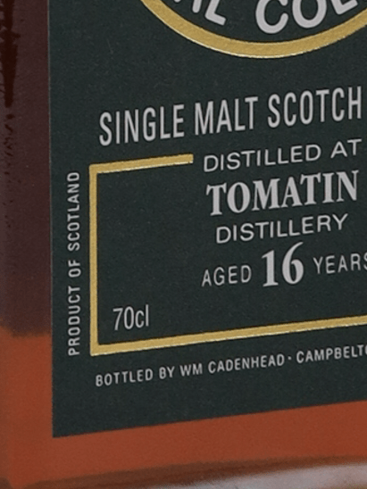 Cadenhead Original Collection Tomatin 16 Year Old - Bottle Of Japan